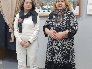 Открытие выставки. Елена Иль и Краснощекова Татьяна Владимировна