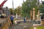 Установка \"Жар-птицы\" в детском парке