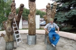 Установка \"Жар-птицы\" в детском парке