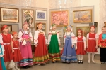 Выступление детского фольклёрного коллектива на открытии выставки