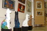 Кошки, расписанные Ириной Лаптевой