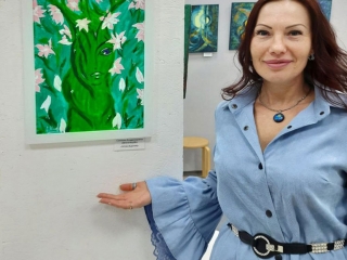 Светлана Иноземцева со своей работой